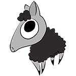 Version final du logotype de Kainou (black sheep)