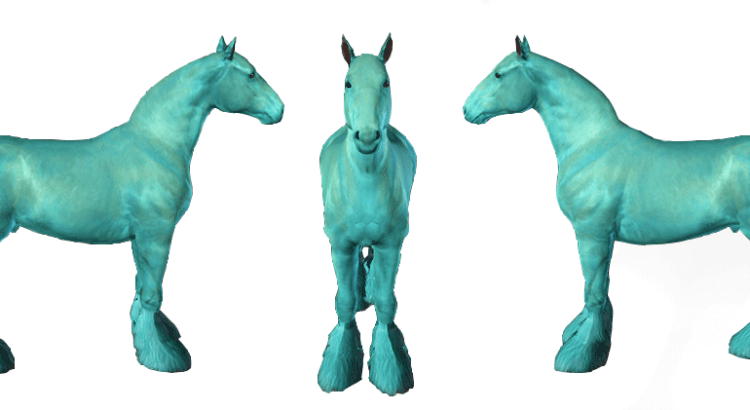 Template de cheval de trait Drumhorse pour le jeu Sims 3 par Scotis