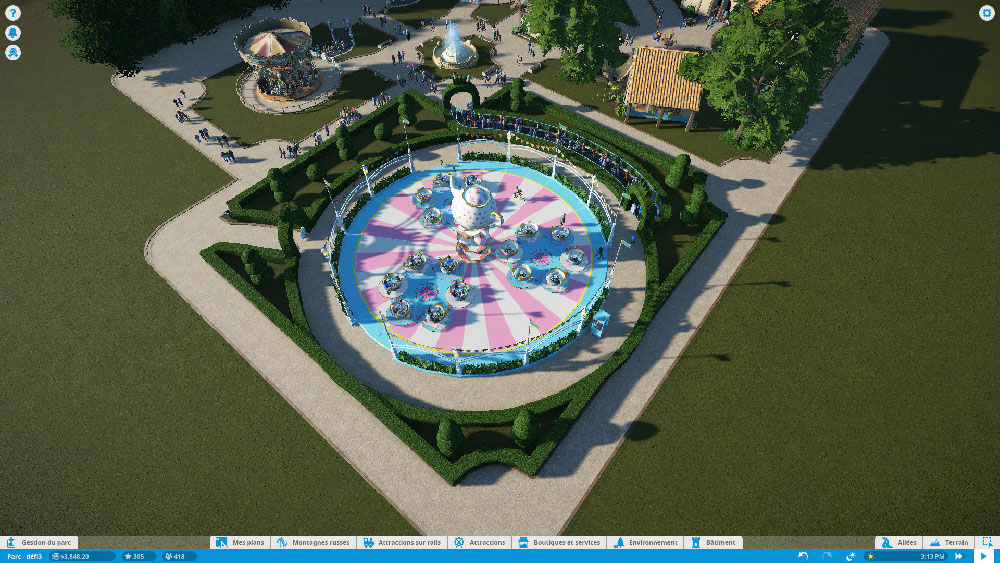 Screenshot de la partie de Planet Coaster de Scotis