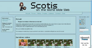 Web-design du site de Scotis scotis.fr