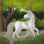 Opale, la licorne dans les bois